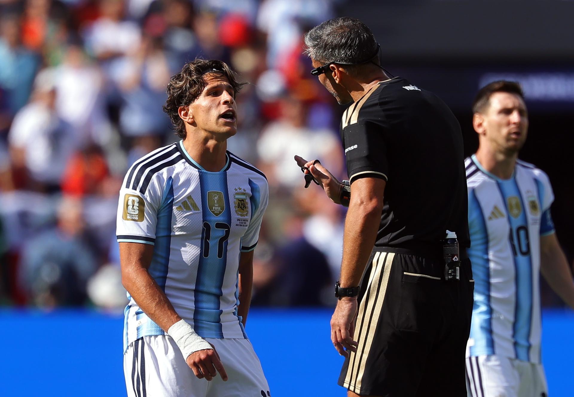 Giuliano Simeone a la afición argentina: «Perdón por no poder llevarles la copa»